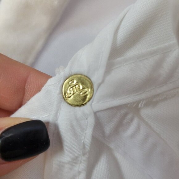 Mission Rubber Company Hat Vintage Snapback Otto Cap White Navy - Picture 9 of 11